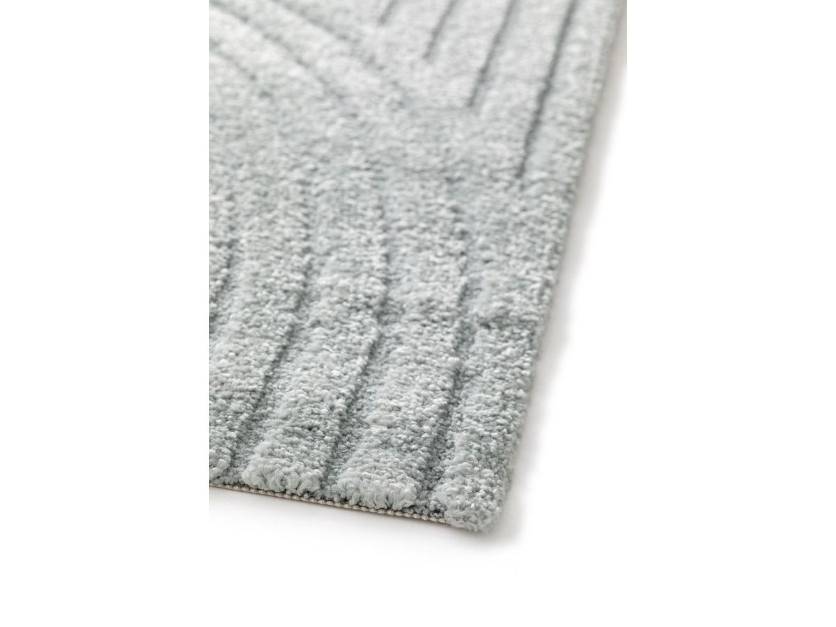 Tapis poils ras HERVE motif abstrait bleu — vue 6