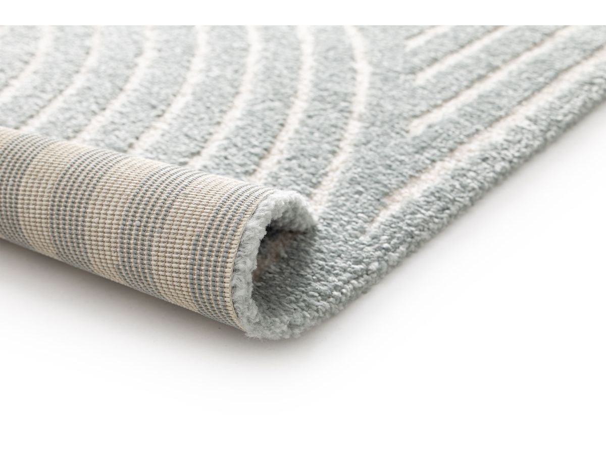 Tapis poils ras HERVE motif abstrait bicolore — vue 4