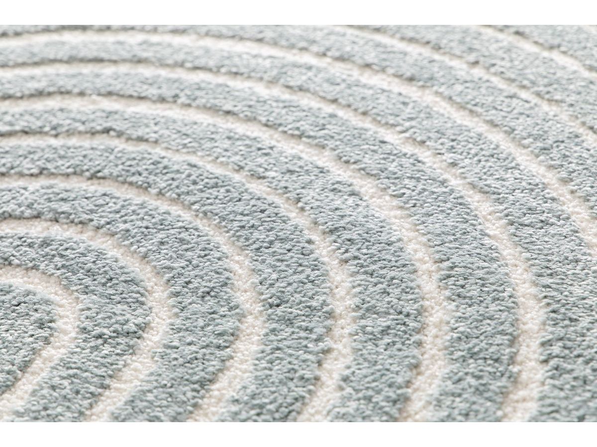 Tapis poils ras HERVE motif abstrait bicolore — vue 6