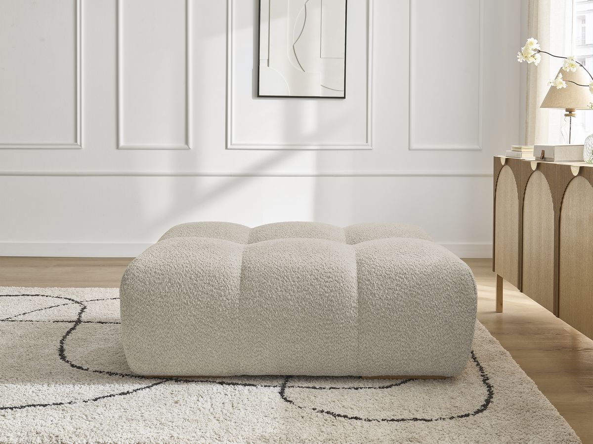 Pouf ANAKIN bouclette beige — vue 5