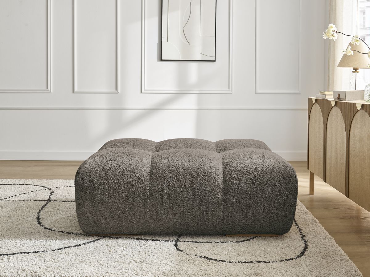 Pouf ANAKIN bouclette marron — vue 5