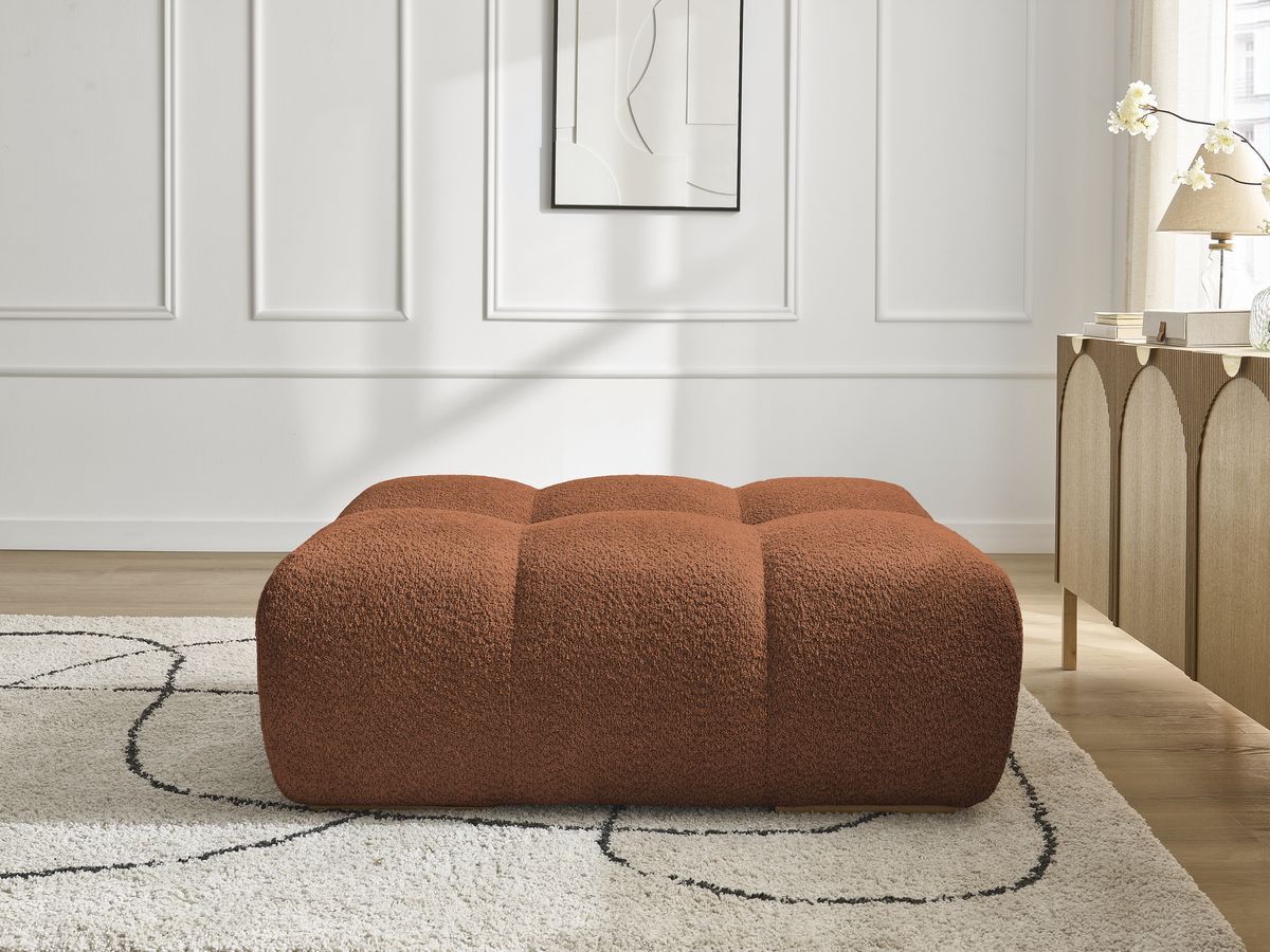 Pouf ANAKIN bouclette orange — vue 5
