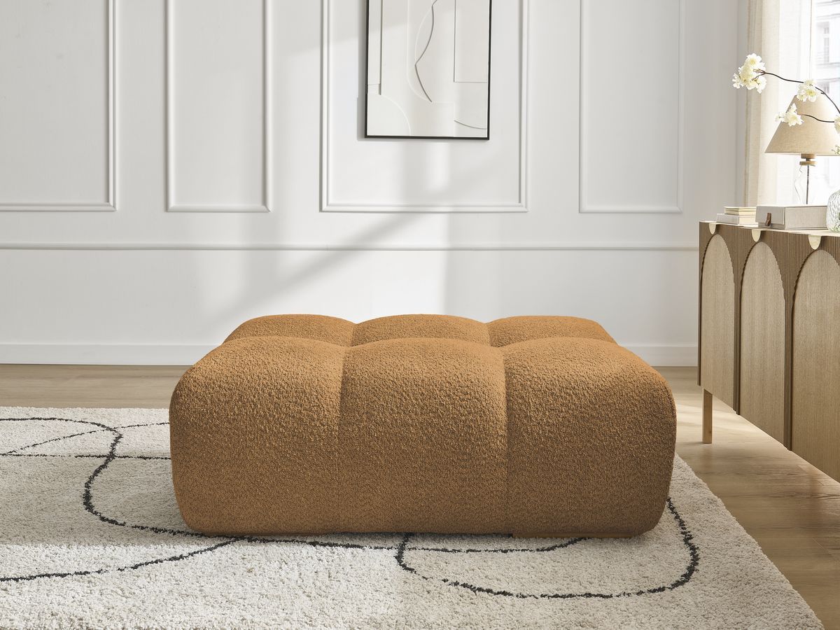 Pouf ANAKIN bouclette jaune — vue 5