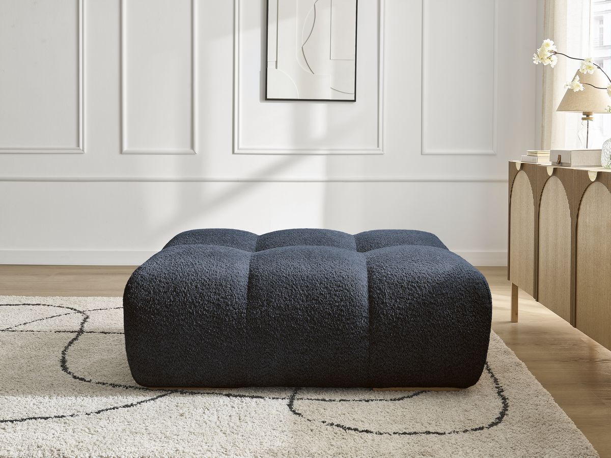Pouf ANAKIN bouclette bleu foncé — vue 5