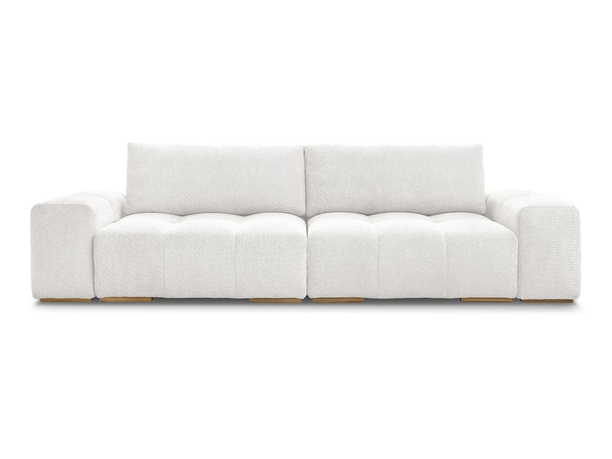 Canapé droit fixe 3 places ANAKIN tissu bouclette