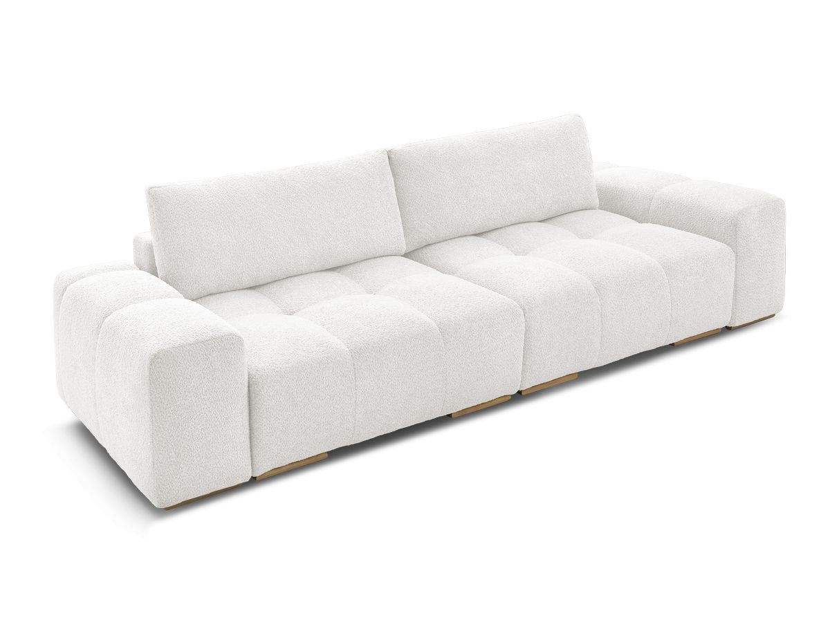 Canapé droit fixe 3 places ANAKIN tissu bouclette