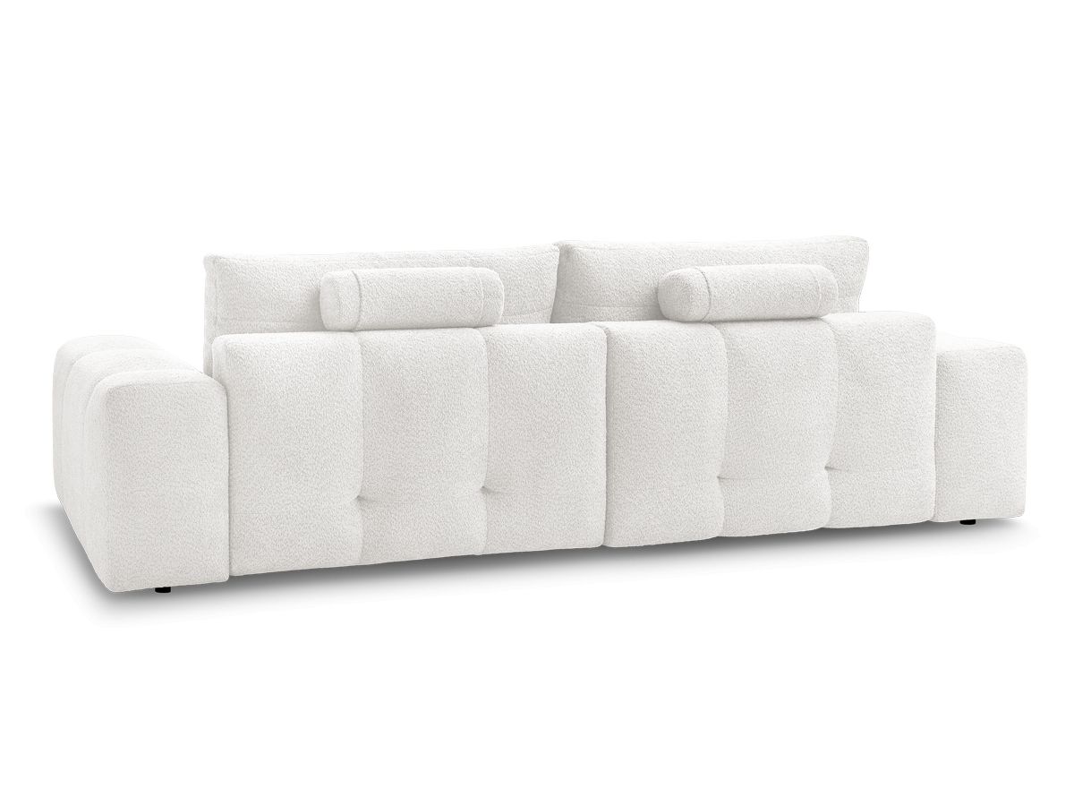 Canapé droit fixe 3 places ANAKIN tissu bouclette