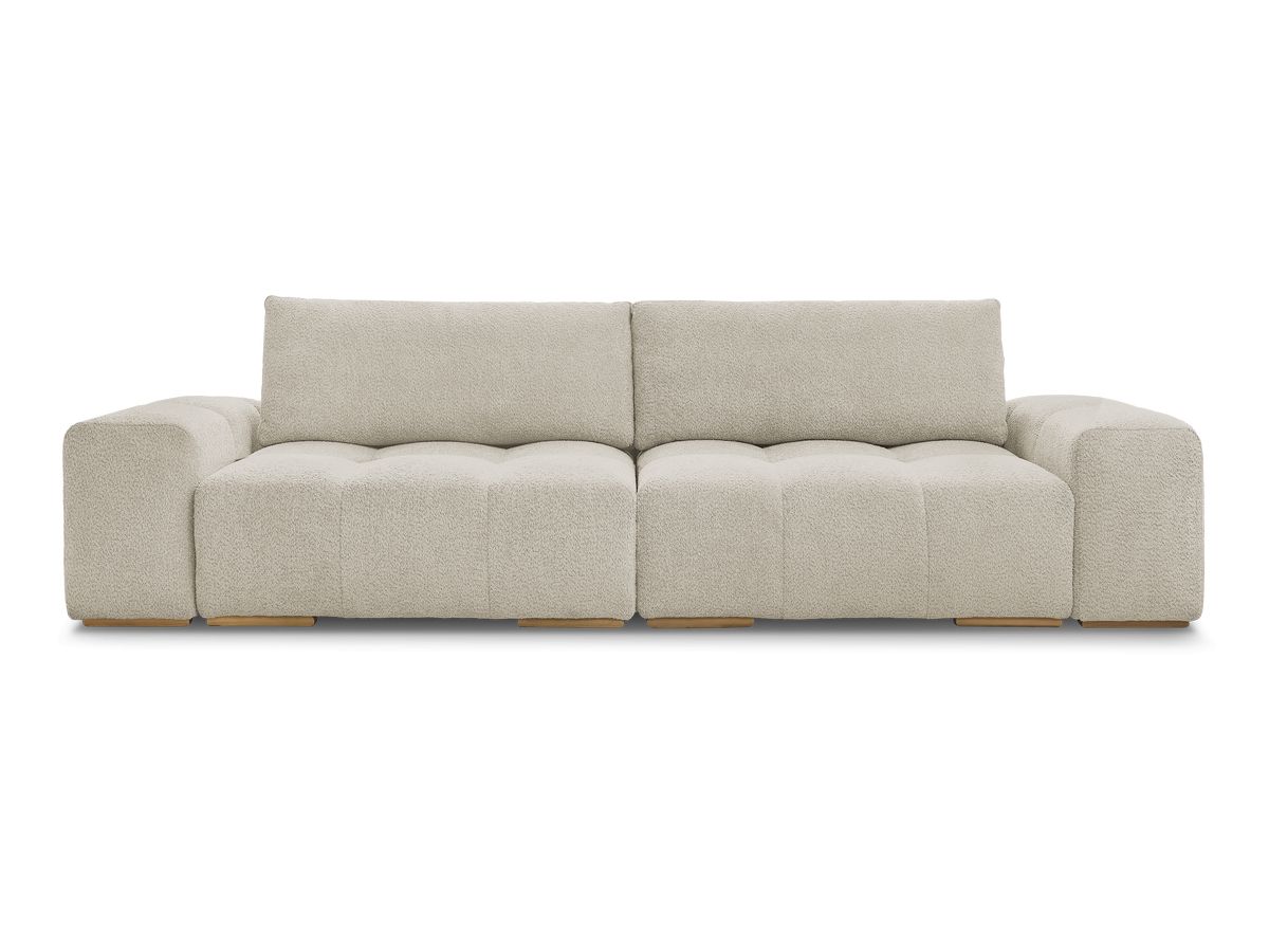 Canapé droit fixe 3 places ANAKIN tissu bouclette