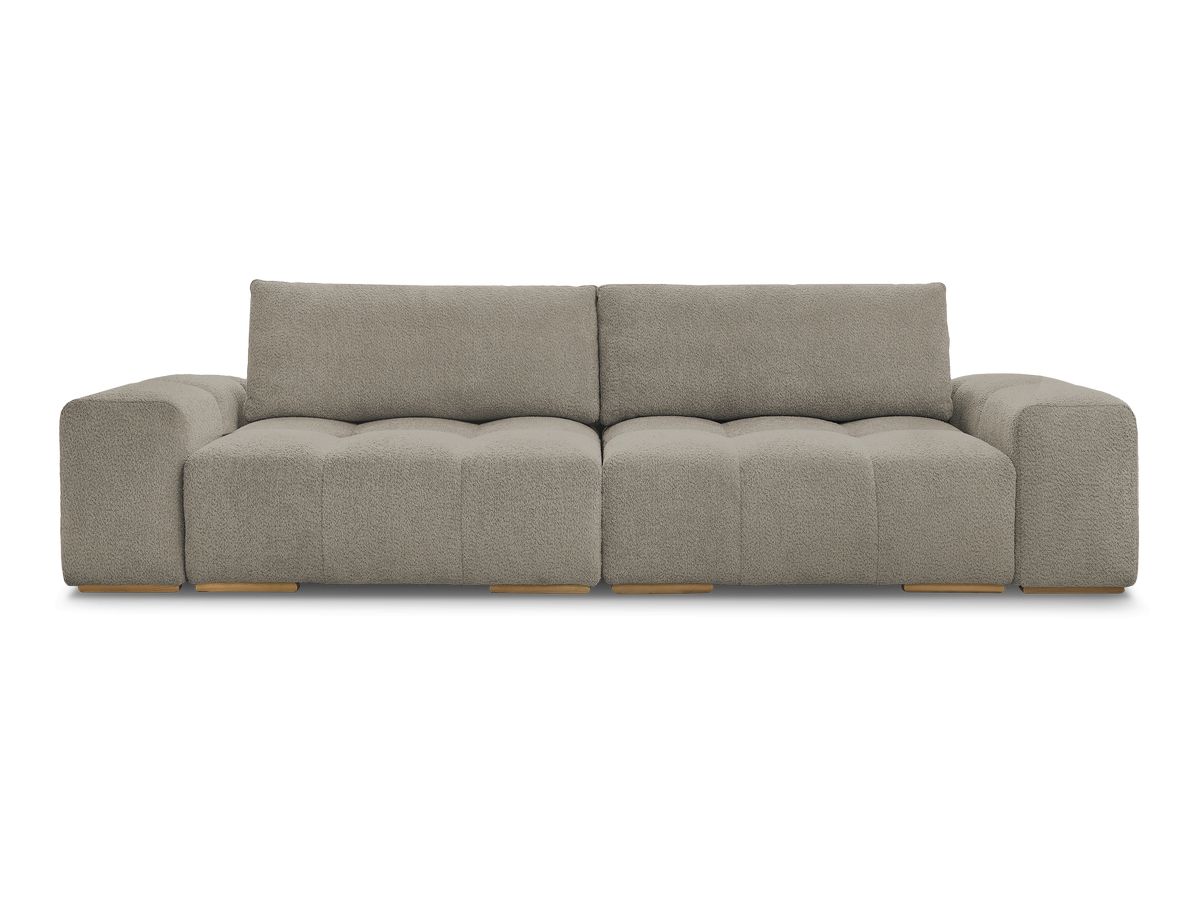 Canapé droit fixe 3 places ANAKIN tissu bouclette