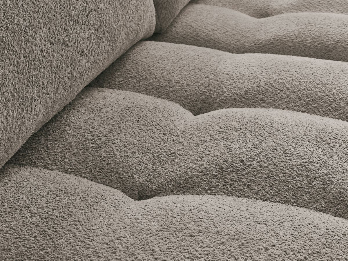 Canapé droit fixe 3 places ANAKIN tissu bouclette