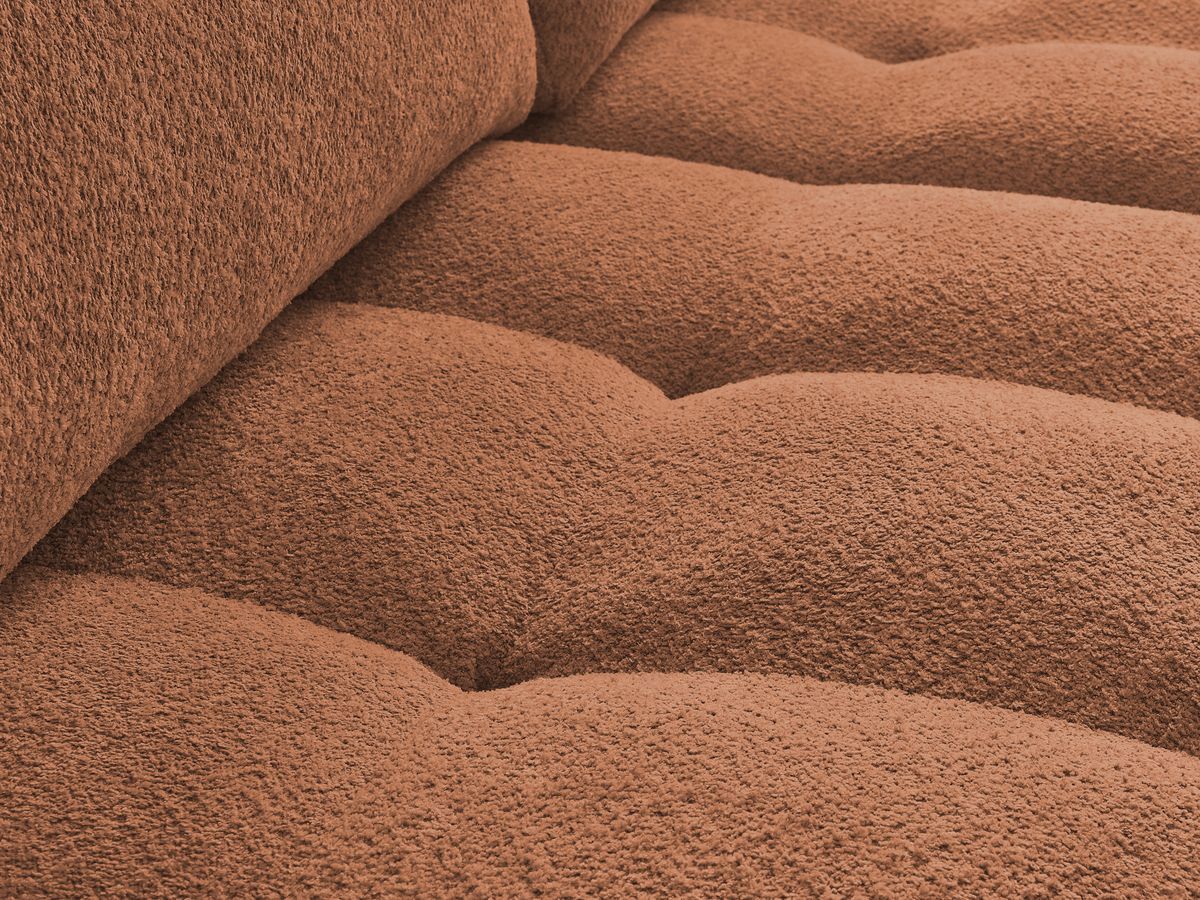 Canapé droit fixe 3 places ANAKIN tissu bouclette