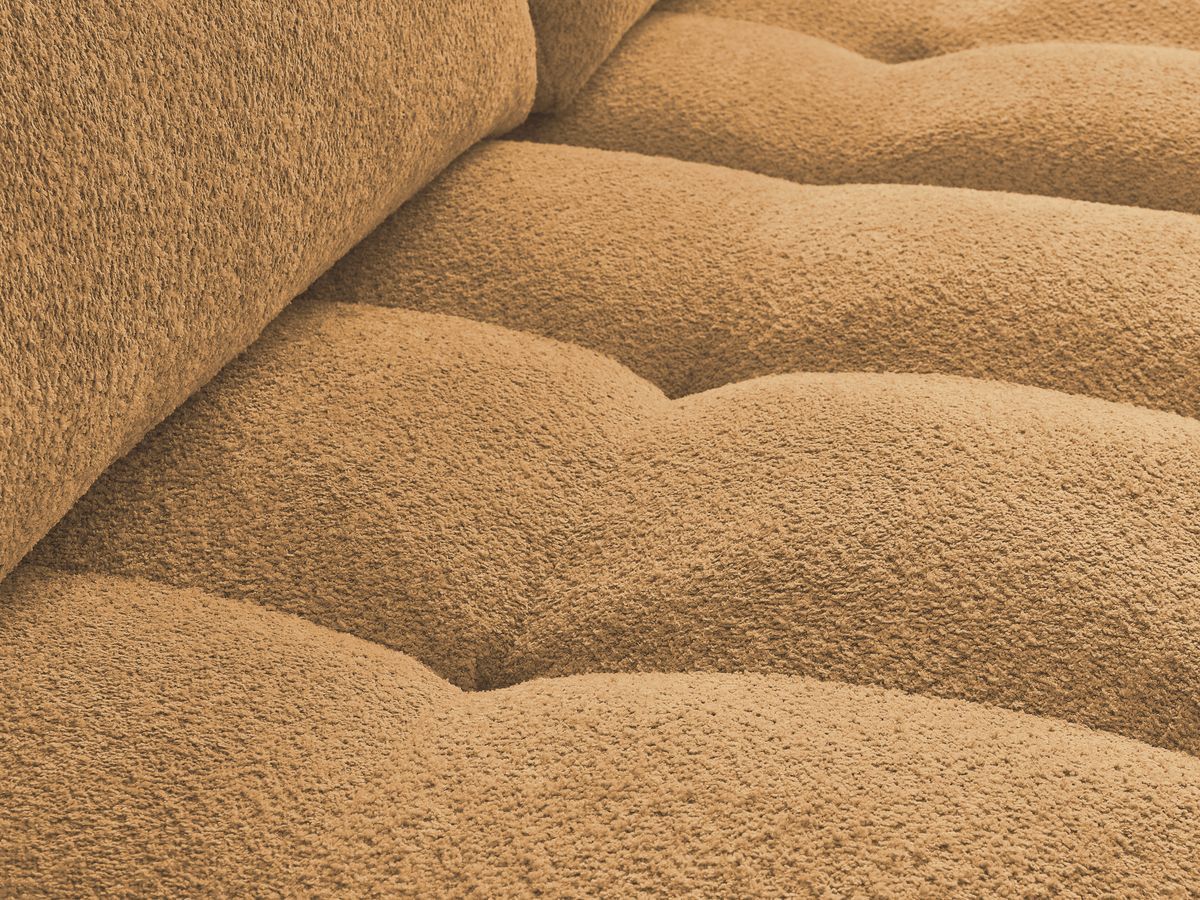 Canapé droit fixe 3 places ANAKIN tissu bouclette