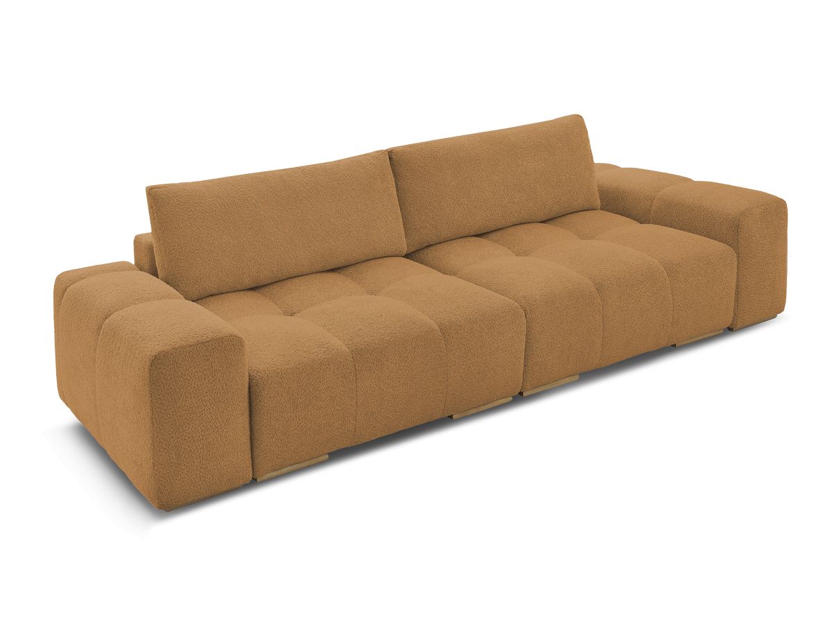 Canapé droit fixe 3 places ANAKIN tissu bouclette