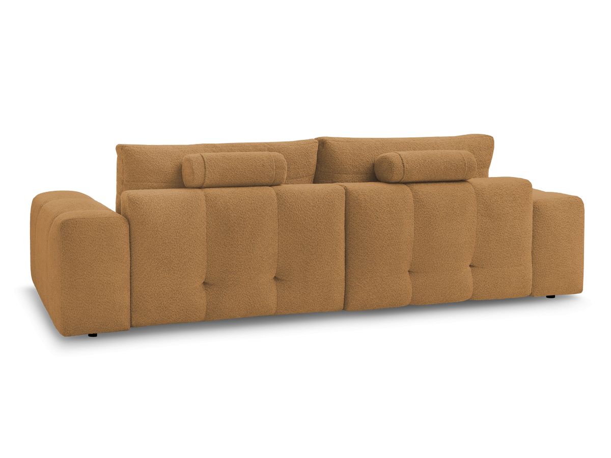 Canapé droit fixe 3 places ANAKIN tissu bouclette