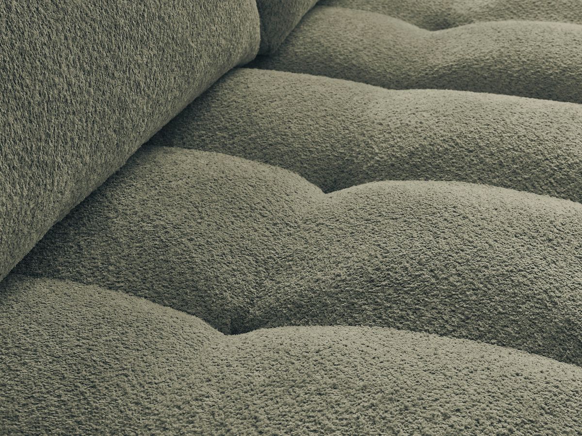 Canapé droit fixe 3 places ANAKIN tissu bouclette