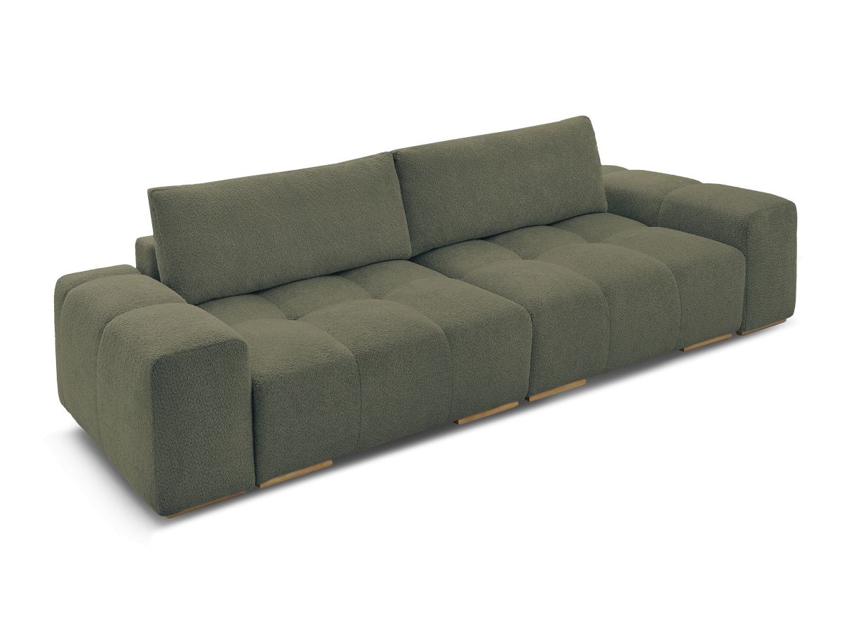 Canapé droit fixe 3 places ANAKIN tissu bouclette