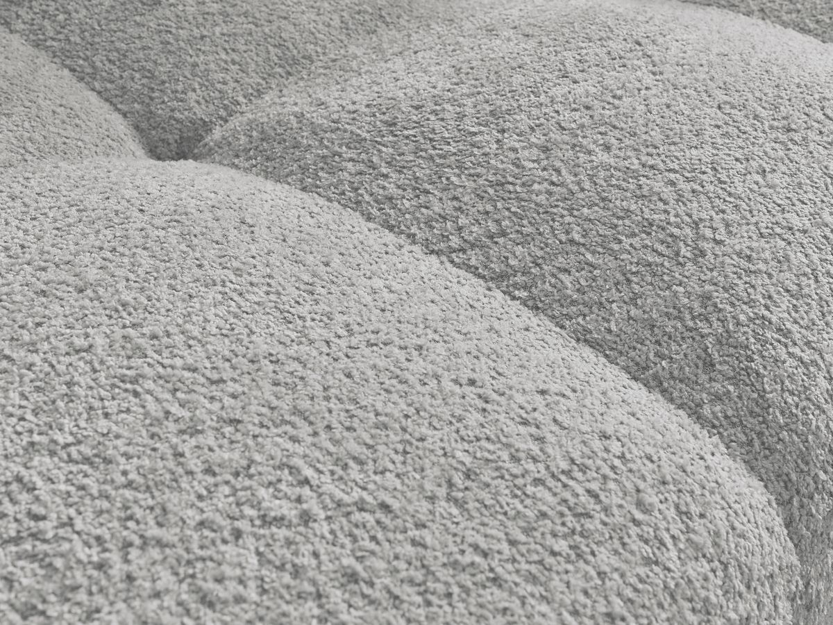 Canapé droit fixe 3 places ANAKIN tissu bouclette