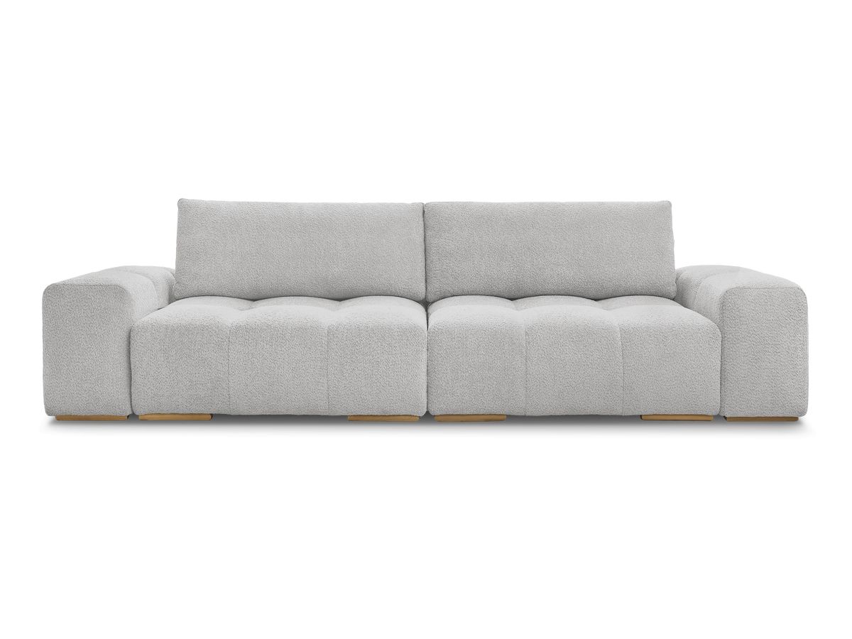 Canapé droit fixe 3 places ANAKIN tissu bouclette