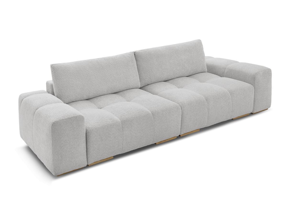 Canapé droit fixe 3 places ANAKIN tissu bouclette