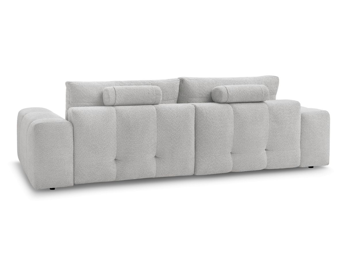 Canapé droit fixe 3 places ANAKIN tissu bouclette