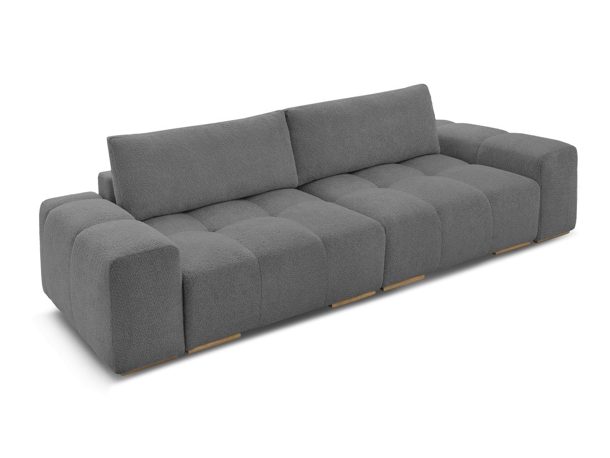 Canapé droit fixe 3 places ANAKIN tissu bouclette