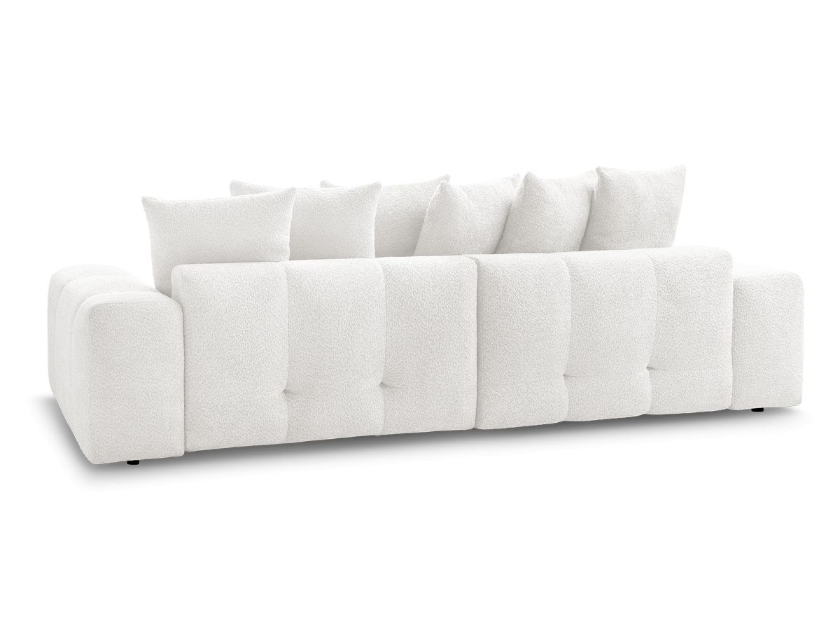 Canapé droit fixe 3 places ANAKIN tissu bouclette