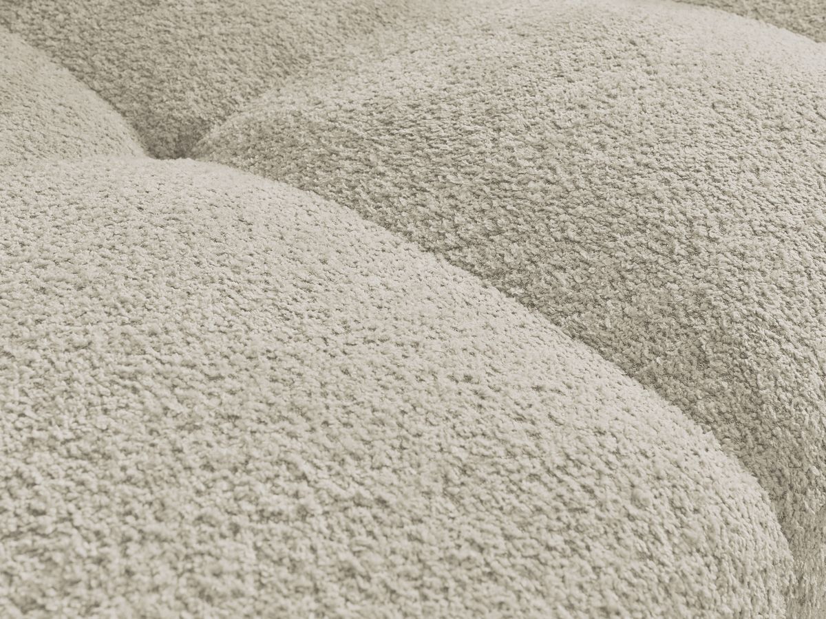 Canapé droit fixe 3 places ANAKIN tissu bouclette