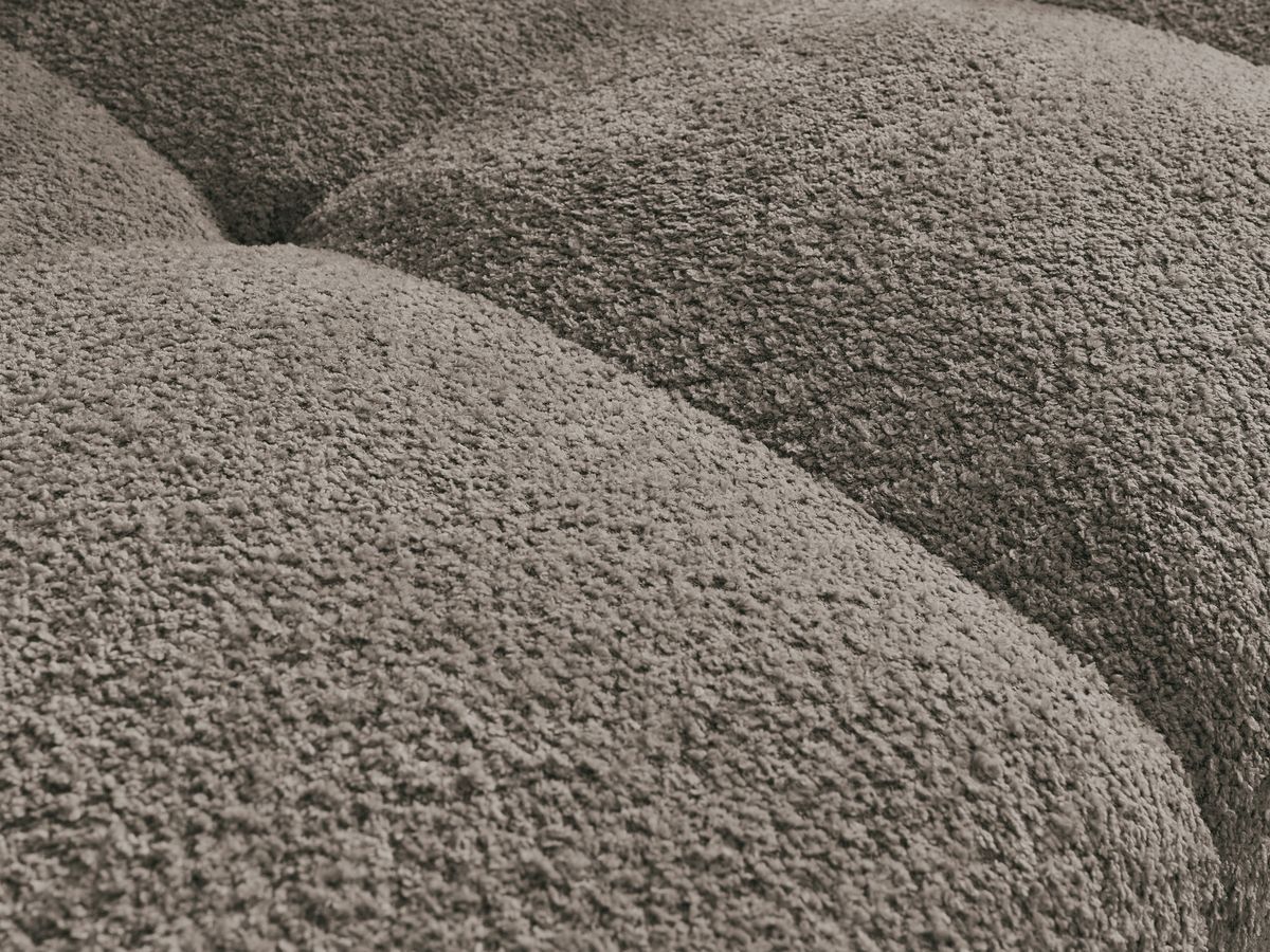 Canapé droit fixe 3 places ANAKIN tissu bouclette