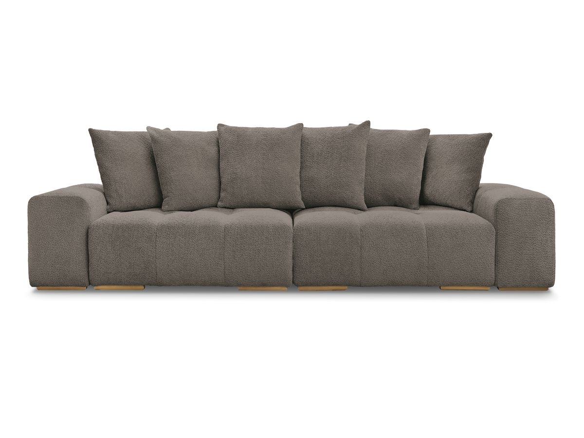 Canapé droit fixe 3 places ANAKIN tissu bouclette