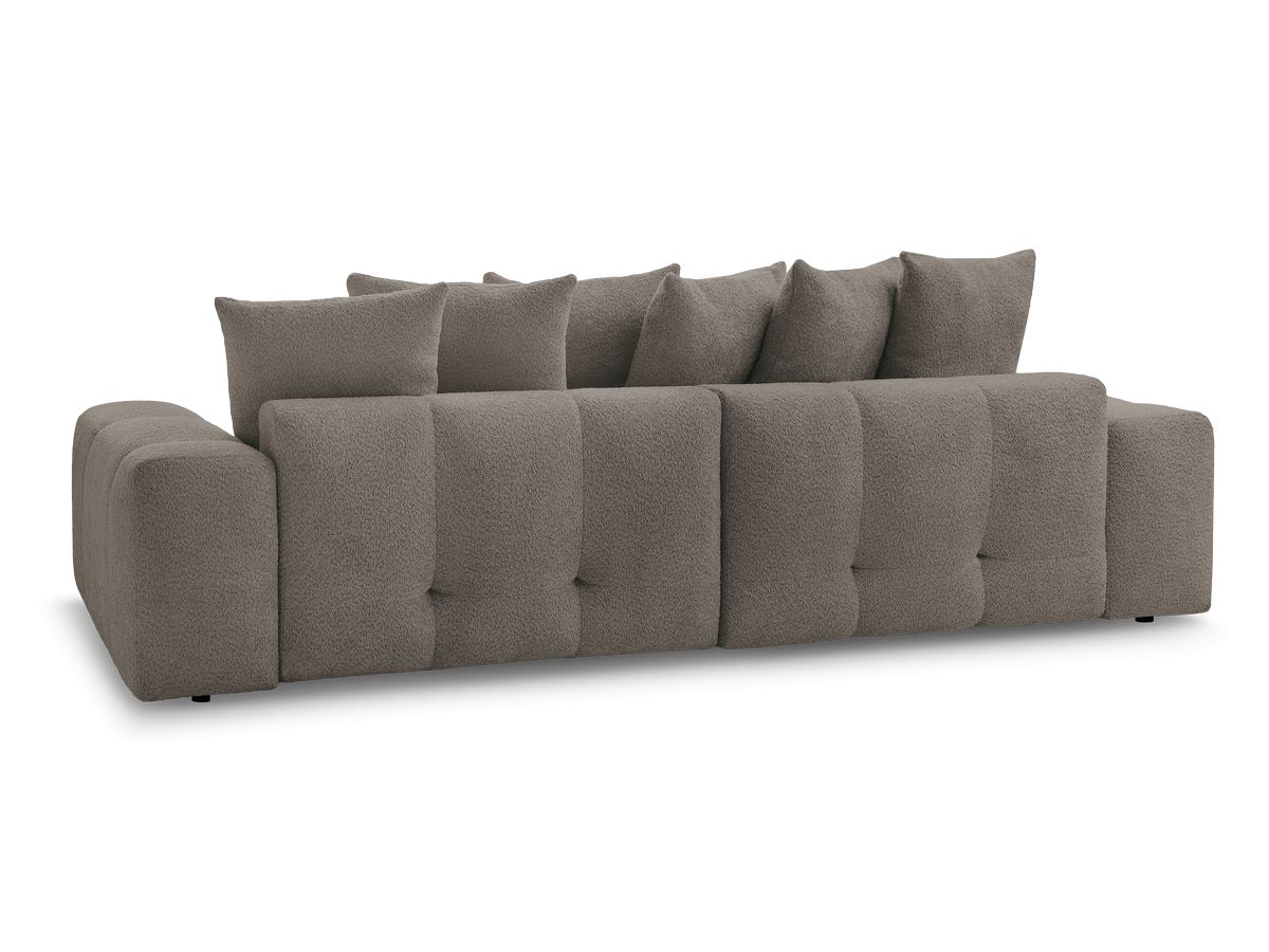 Canapé droit fixe 3 places ANAKIN tissu bouclette