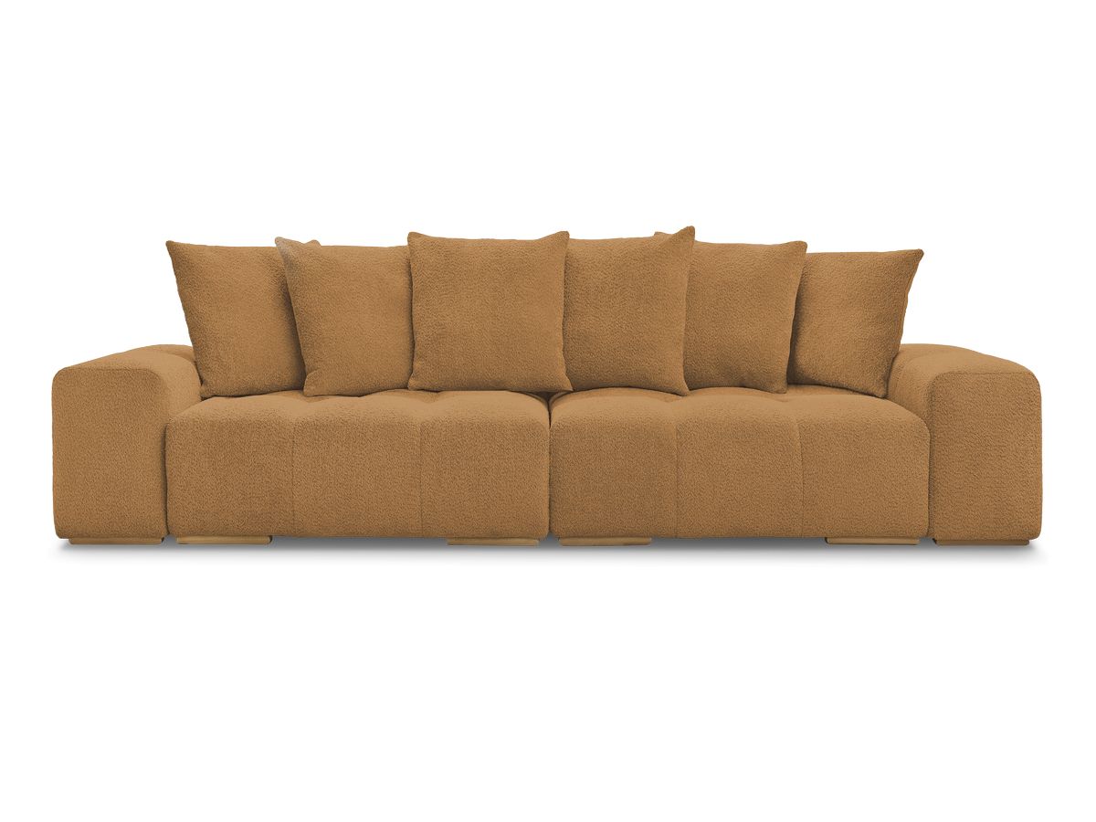 Canapé droit fixe 3 places ANAKIN tissu bouclette