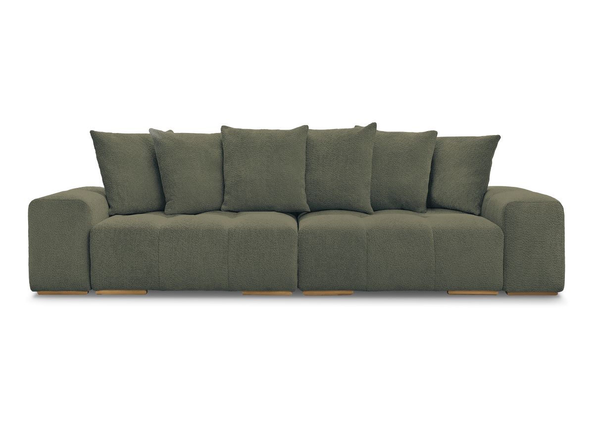 Canapé droit fixe 3 places ANAKIN tissu bouclette