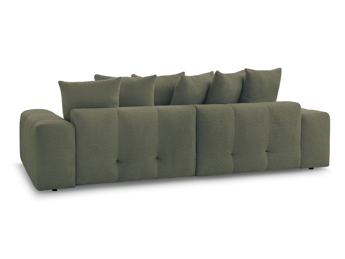 Canapé droit fixe 3 places ANAKIN tissu bouclette