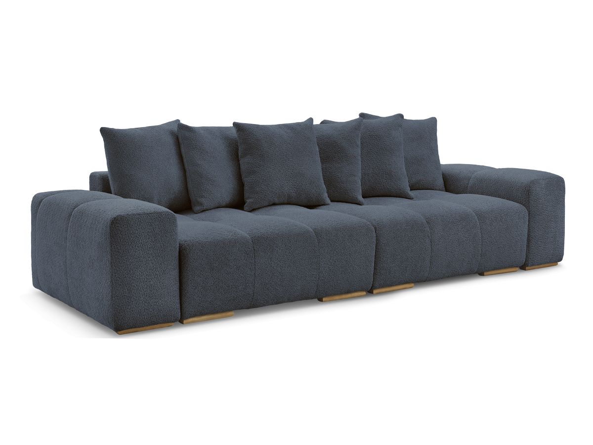 Canapé droit fixe 3 places ANAKIN tissu bouclette