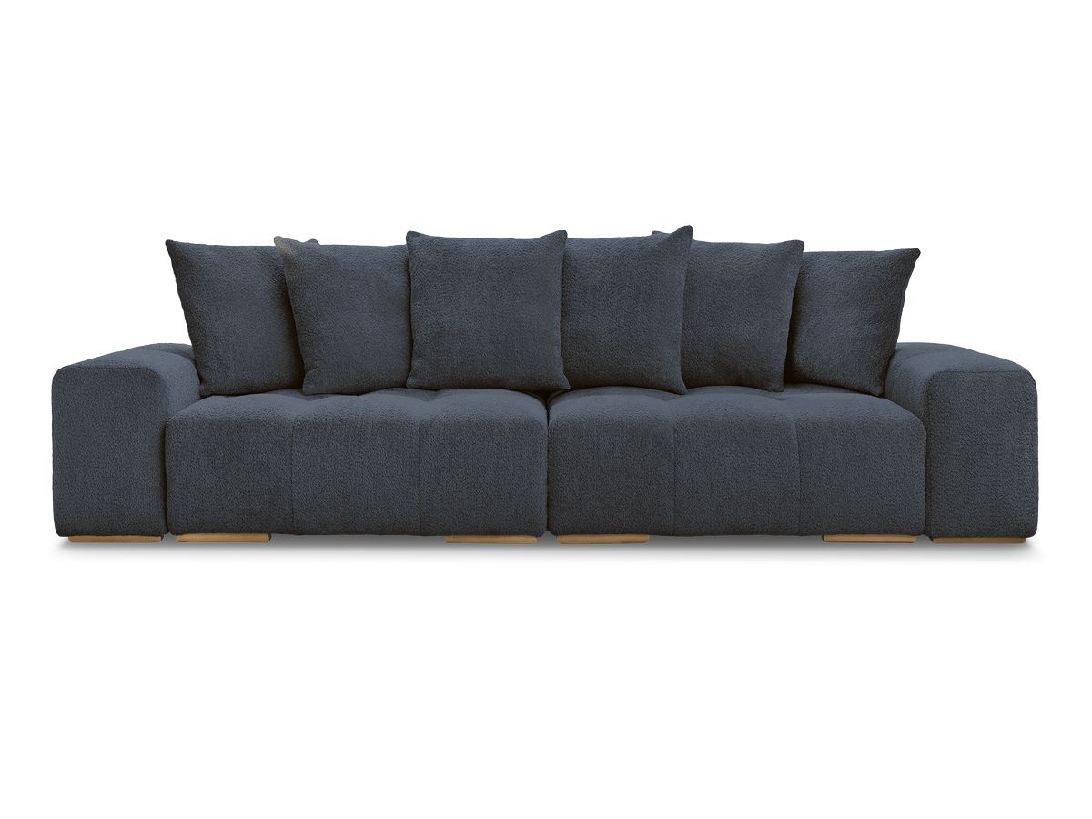 Canapé droit fixe 3 places ANAKIN tissu bouclette