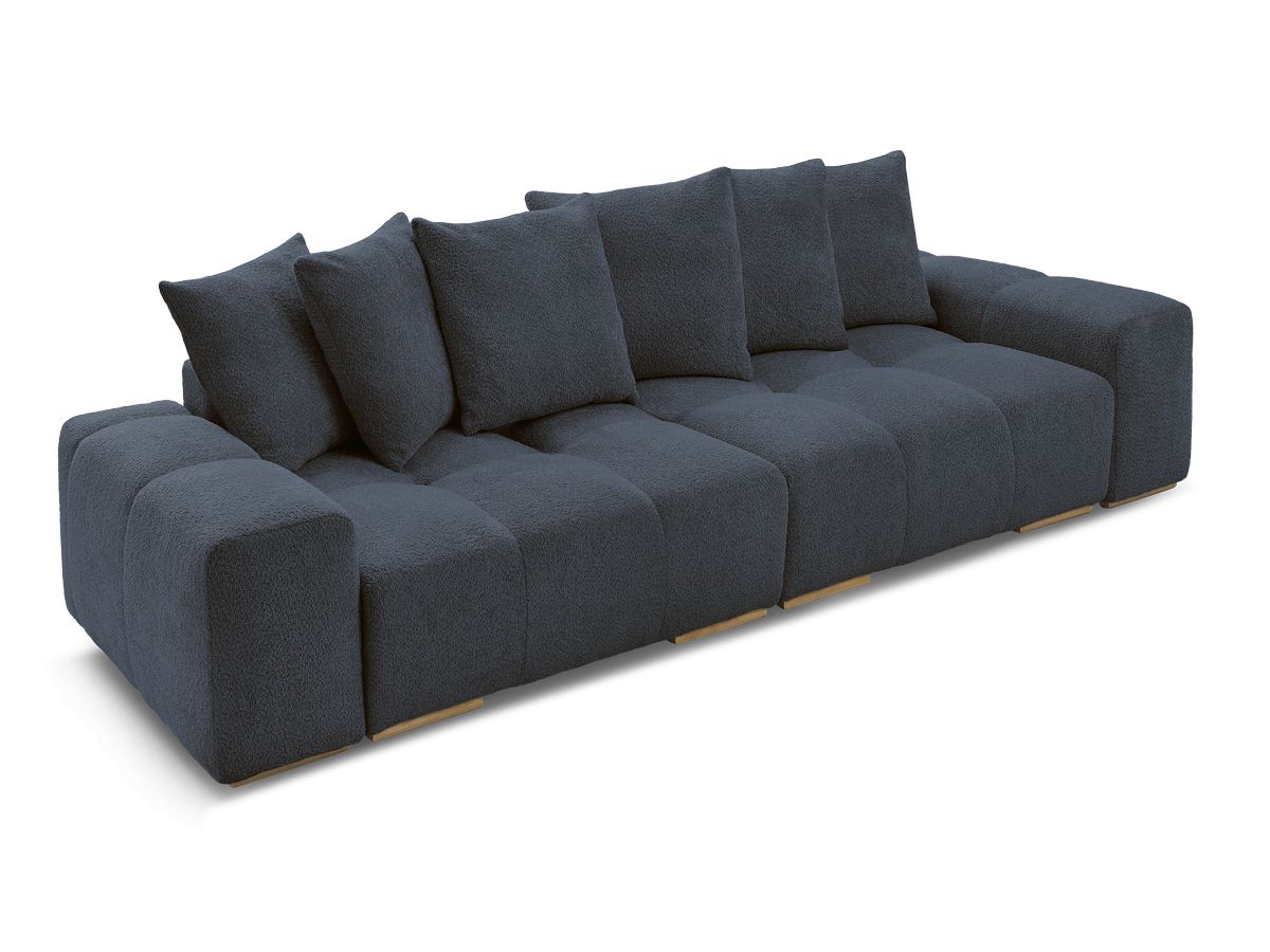 Canapé droit fixe 3 places ANAKIN tissu bouclette