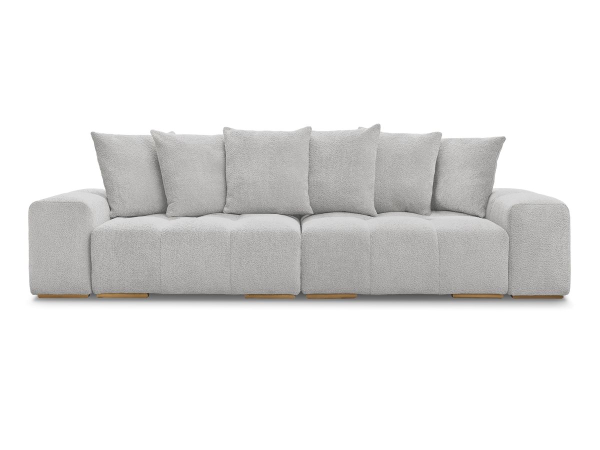 Canapé droit fixe 3 places ANAKIN tissu bouclette