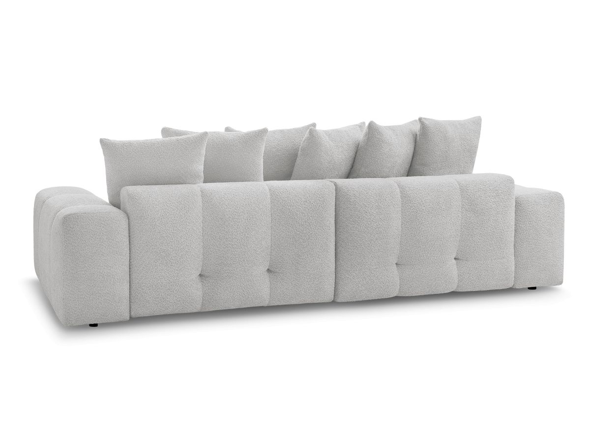 Canapé droit fixe 3 places ANAKIN tissu bouclette