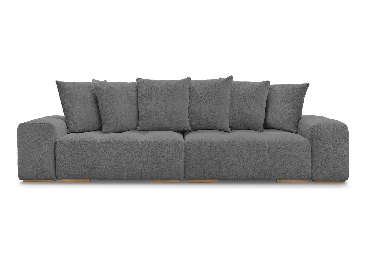 Canapé droit fixe 3 places ANAKIN tissu bouclette