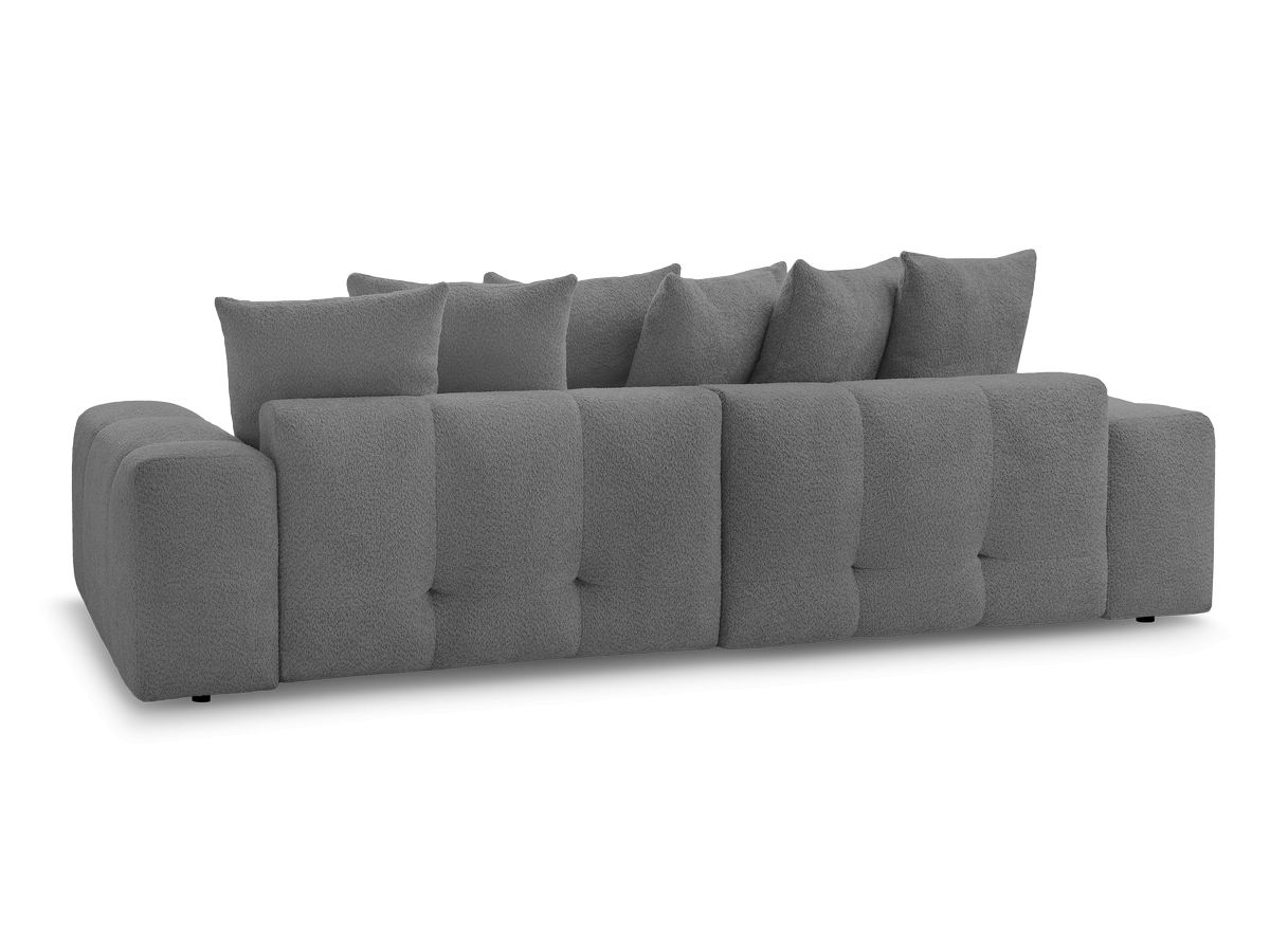 Canapé droit fixe 3 places ANAKIN tissu bouclette