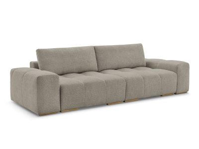 Canapé droit convertible coffre ANAKIN tissu bouclette