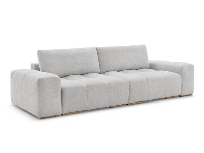 Canapé droit convertible coffre ANAKIN tissu bouclette