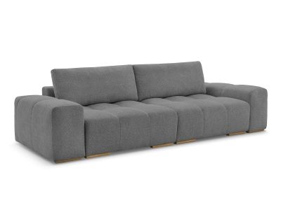 Canapé droit convertible coffre ANAKIN tissu bouclette