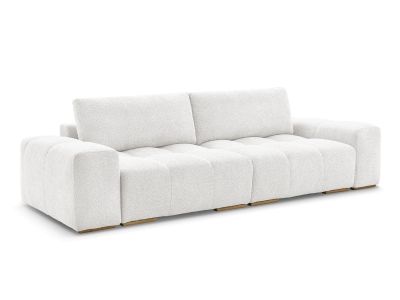 Canapé droit convertible coffre ANAKIN tissu bouclette