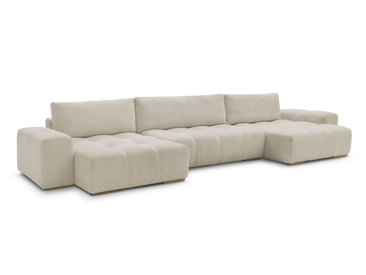 ANAKIN panoramische slaapbank met opbergvak en badstof bekleding