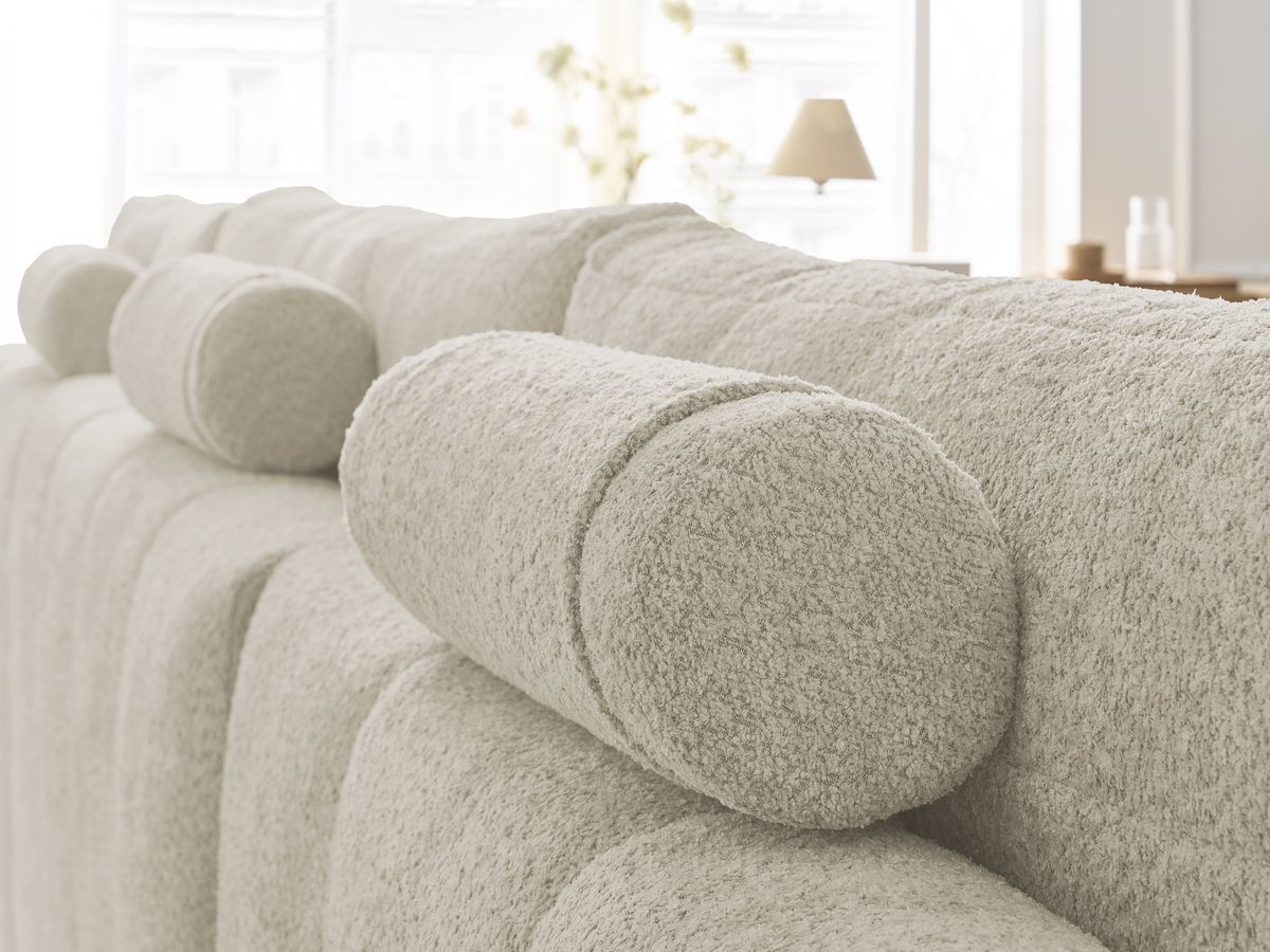 ANAKIN panoramische slaapbank met opbergvak en badstof bekleding