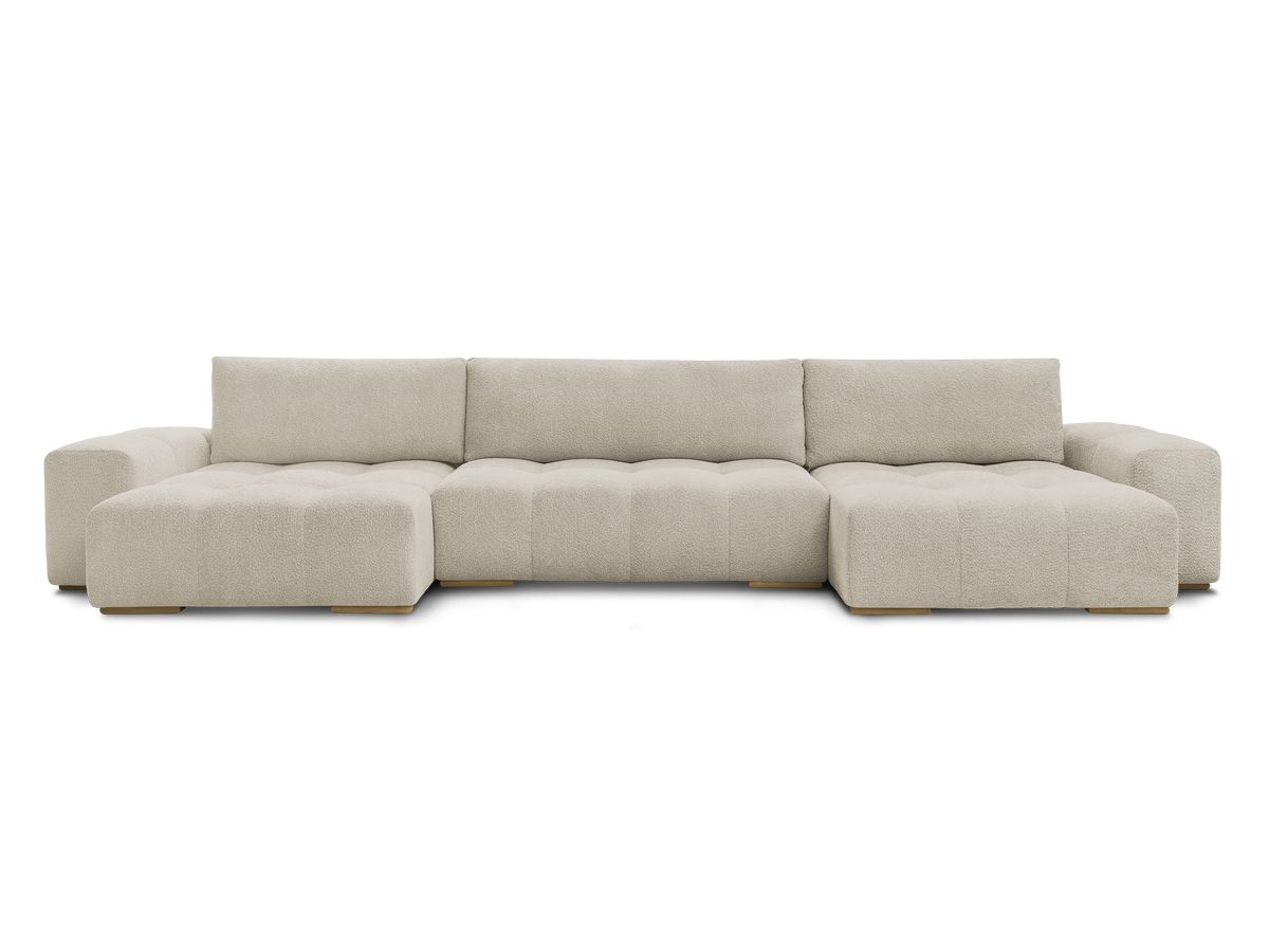 ANAKIN panoramische slaapbank met opbergvak en badstof bekleding