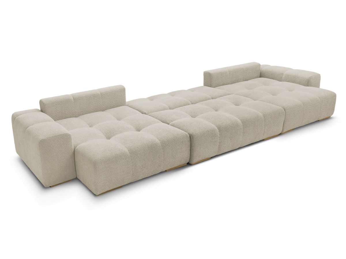 ANAKIN panoramische slaapbank met opbergvak en badstof bekleding