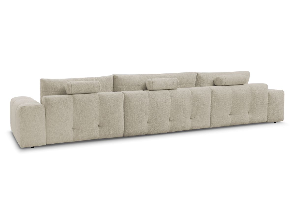 ANAKIN panoramische slaapbank met opbergvak en badstof bekleding