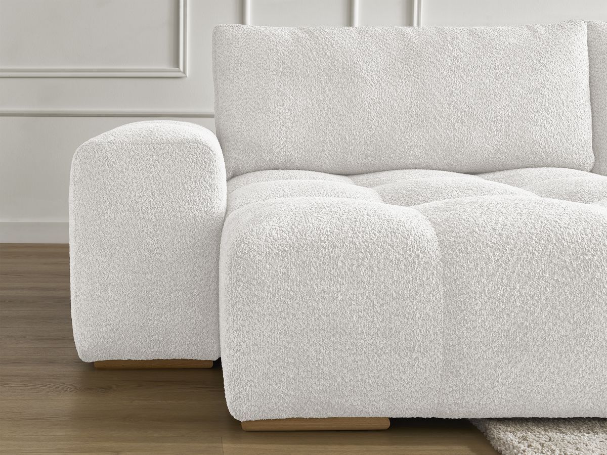 ANAKIN panoramische slaapbank met opbergvak en badstof bekleding